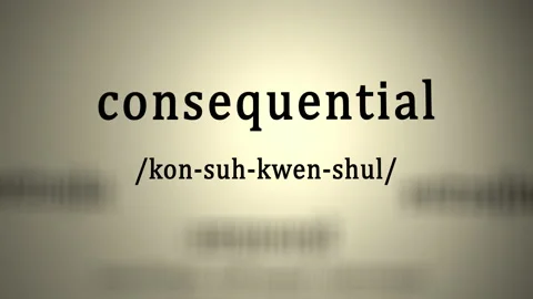 Definition: Consequential Video stock 160618708