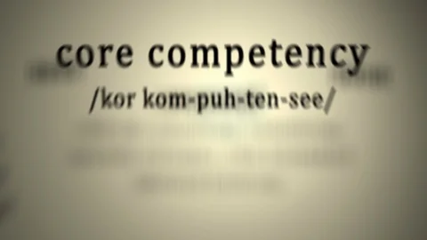 Definition: Core Competency Stock Footage 116624916