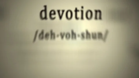 Definition: Devotion Vídeos de archivo 80288376
