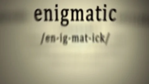 Definition: Enigmatic Vídeos de archivo 81423144