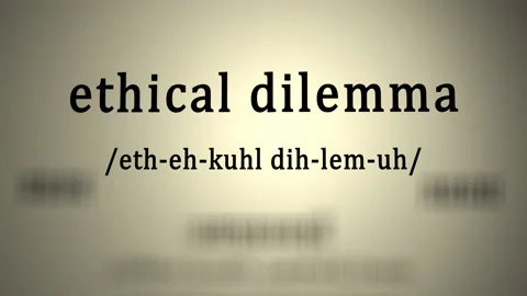 Definition: Ethical Dilemma Stock Footage 155657788