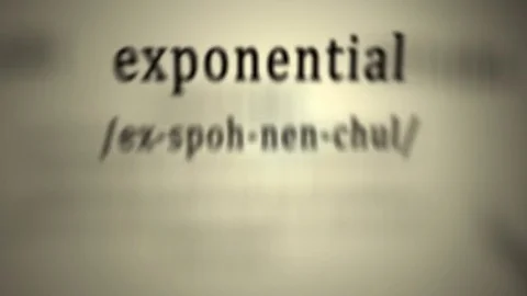 Definition: Exponential Stock Footage