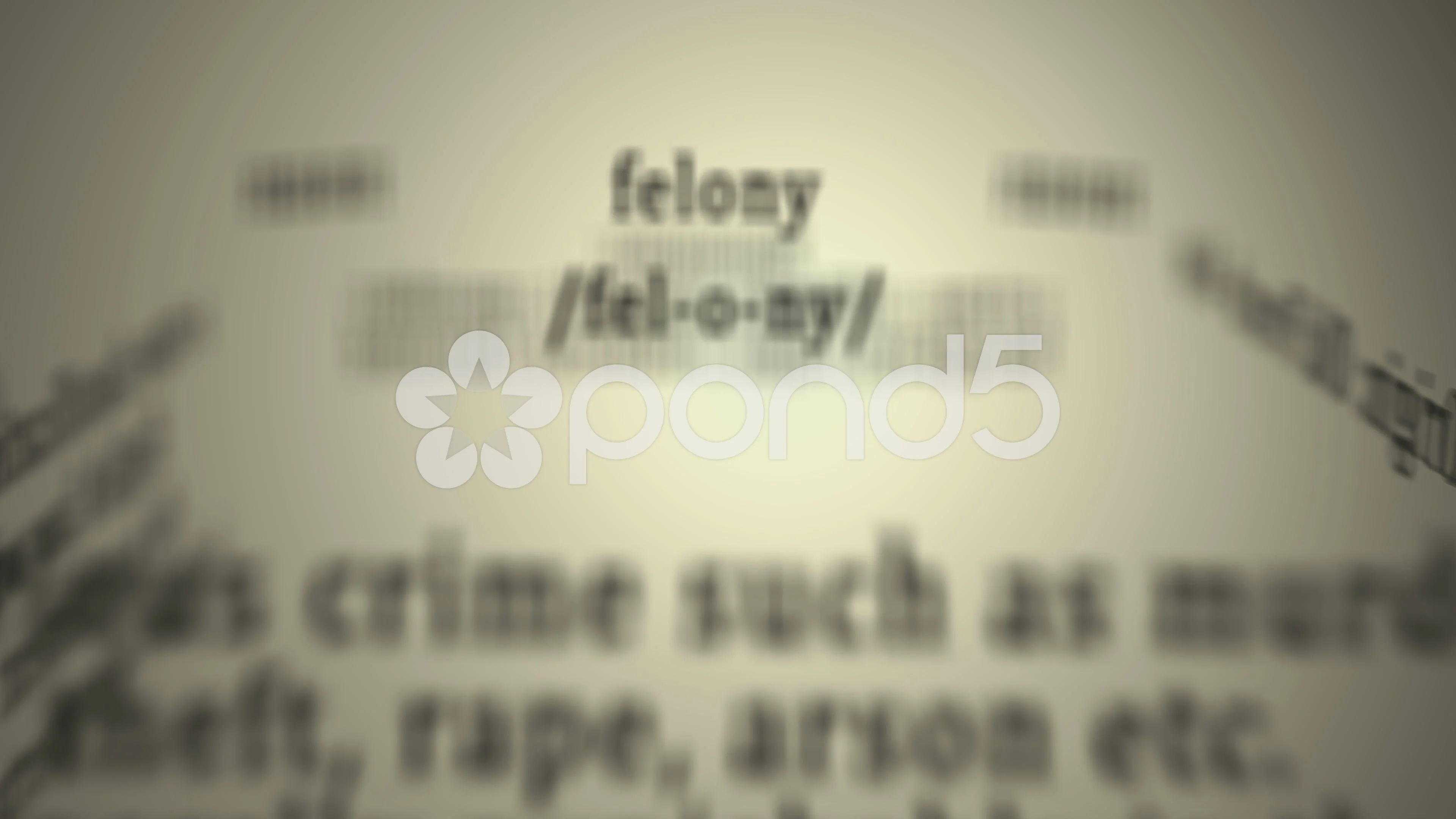 Definition Felony Stock Video Footage 51820310 Pond5