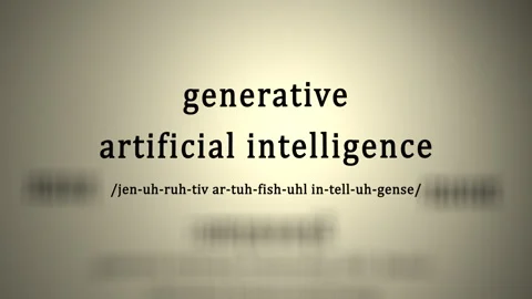 Definition: Generative Artificial Intelligence Stock-Footage 300900758
