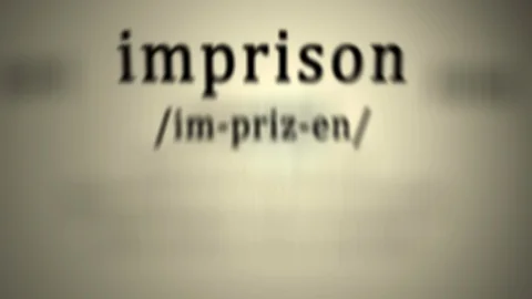 Definition: Imprison Stockbeeldmateriaal 118159050