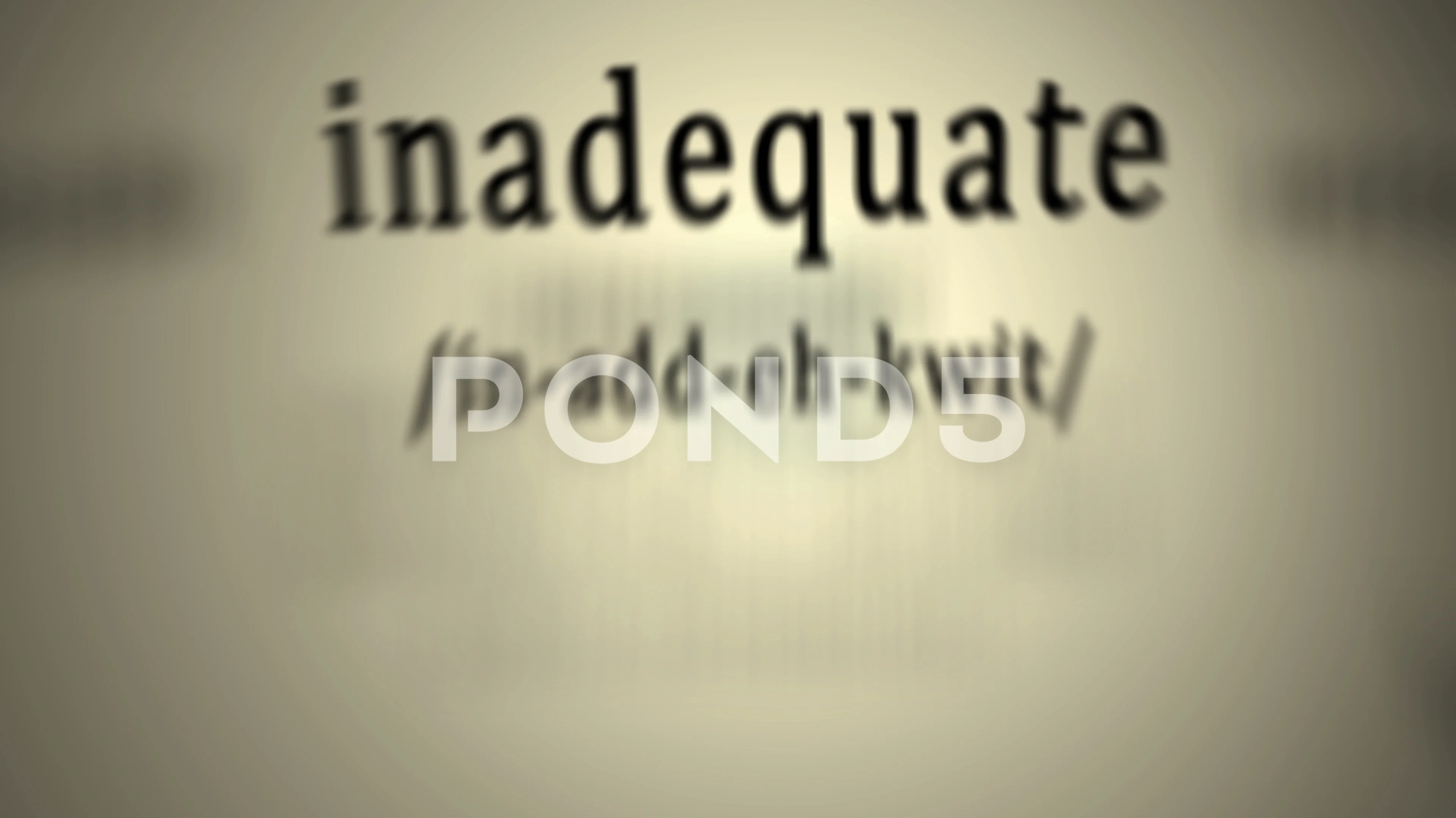 What does on sale inadequate mean