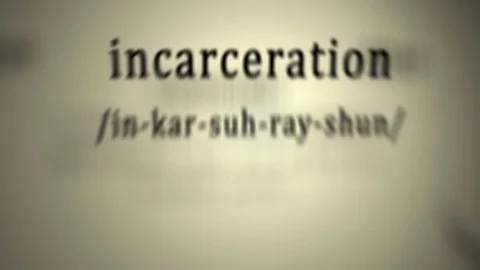 Definition: Incarceration Stock Footage 76854399