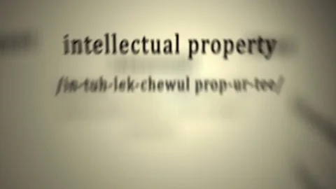 Definition: Intellectual Property  Stock Footage 78512425