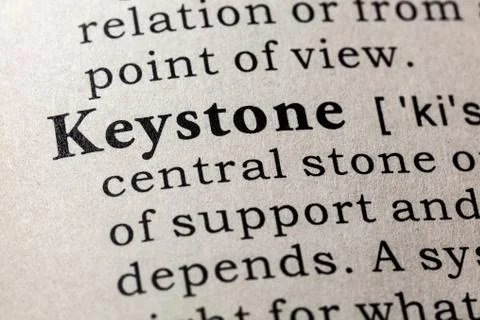 Definition of keystone 스톡 사진