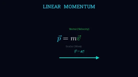 Definition of Linear Momentum Vídeo Stock 335190521