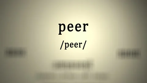 Definition: Peer Video stock 148440836