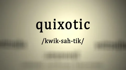 Definition: Quixotic 스톡 동영상 159436774