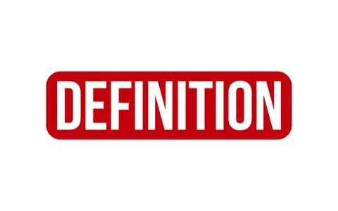 Definition Rubber Stamp Seal Vector Stock Illustration