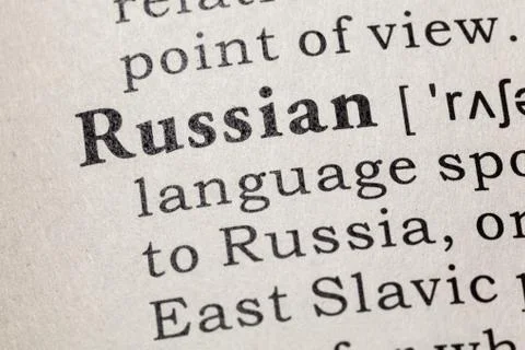 Definition of Russian Stock Photos