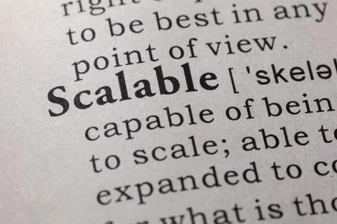 Definition of scalable Stock Photos