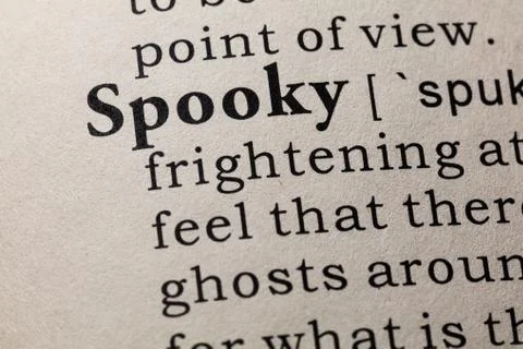 Definition of spooky Stock Photos