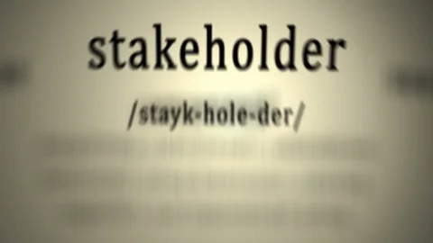 Definition: Stakeholder Stock Footage 86436318