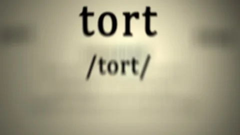Definition: Tort 스톡 동영상 118192288
