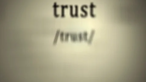 Definition: Trust Stock Footage 75715432
