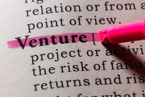Definition of Venture Stock Photos