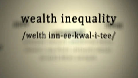 Definition: Wealth Inequality Stock Footage 95023208