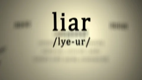Definitition: Liar Stock Footage