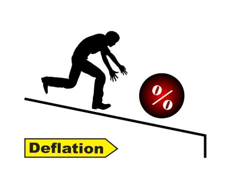 Deflation Illustrazione stock