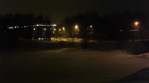 Defocuced road night view Stock Footage 1860209