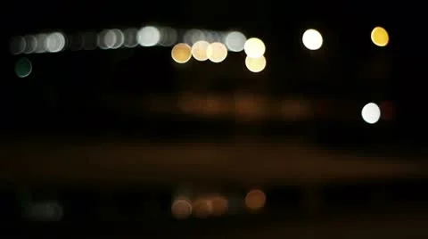 Defocuced road night view Stock Footage 11890759