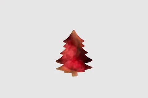 Defocus abstract christmas tree background watercolor. Art Christmas tree pap Stock Photos