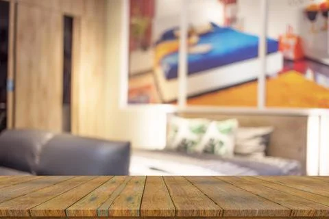 Defocus background of bedroom interior Stock Photos