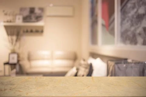 Defocus background of bedroom interior Stock Photos