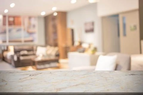 Defocus background of bedroom interior Stock Photos