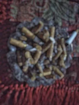 Defocus background of cigarette butt Stock Photos
