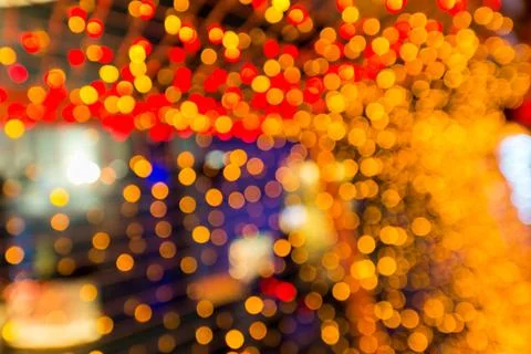 Defocus blurred orange bokeh background 스톡 사진