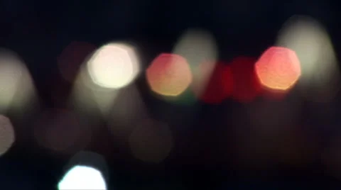 Defocus car lights Stock Footage 60840088