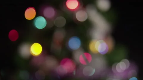 Defocus christmas tree Video stock 55972442