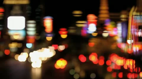 Defocus City LIghts Stock Footage