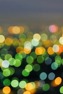 Defocus cityscape at twilight. Stock Photos