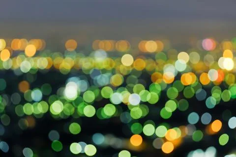 Defocus cityscape at twilight. Stock Photos