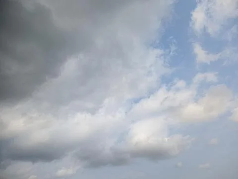 Defocus clouds in the rainy season. cloud shot with blur technique Stock Photos