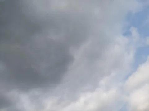 Defocus clouds in the rainy season. cloud shot with blur technique Stock Photos
