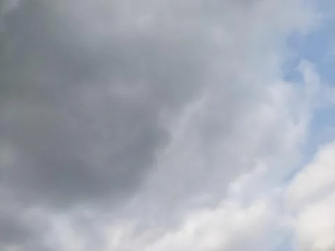 Defocus clouds in the rainy season. cloud shot with blur technique Stock Photos