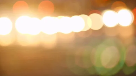 Defocus Flare night lights - intersection traffic Stock Footage 73453909