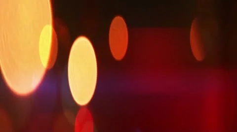 Defocus light background anamorph bokeh Stock Footage 18089311