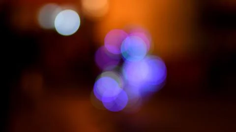 Defocus lights bokeh blurred background. Night backdrop Stock Photos