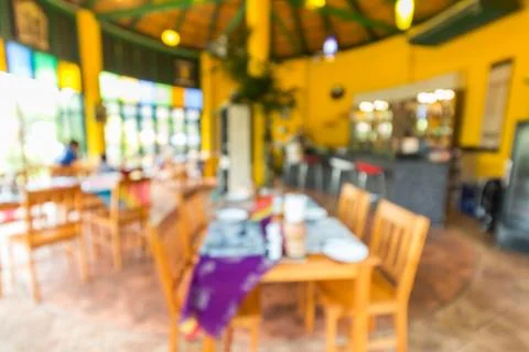 Defocus modern restaurant Foto stock