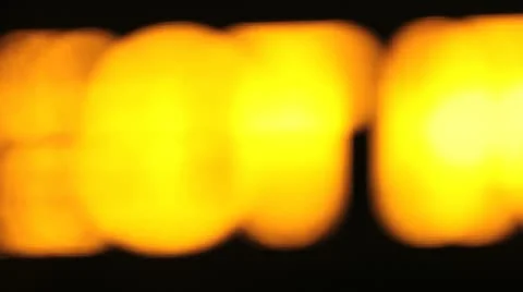 Defocus Yellow Lights Stock Footage