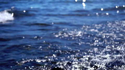 Defocused Abstract background bokeh light of sea wave. 스톡 동영상 128388746