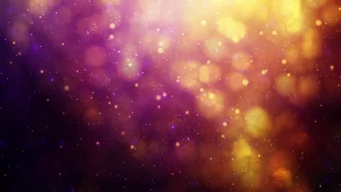 Defocused abstract background displays vibrant purple and gold bokeh lights Stockbeeldmateriaal 333963477